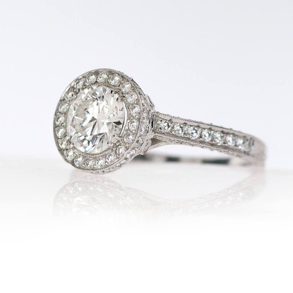 Vintage Style Engagement ring available at Soho Gem Fine Jewelry Boutique